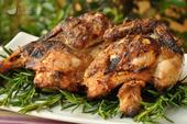 Piatto Galletto Valtellina al forno con patate al cartoccio